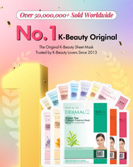DERMAL individually wrapped mask packet emphasizing hygiene and portability