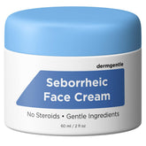 Dermgentle front packaging shows moisturizer tube and calming design for easy recognition