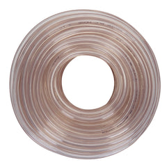 DERNORD front view of clear PVC tubing showing transparency and length benefit