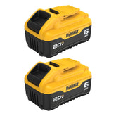 DEWALT 20V MAX double pack front view showing robust build and increased runtime
