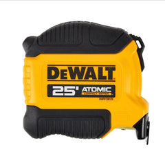 DEWALT tape in hand demonstrating compact size and improved ergonomics benefit