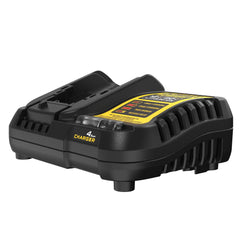 DEWALT close-up of two-stage LED indicator showing charged status for quick checks