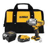 DEWALT DCF900P1 front kit view showing tool and included bag for convenient portability