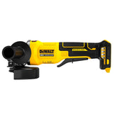 DEWALT DCG408B front view showing compact grinder for powerful cordless performance