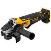 DEWALT DCG413B front view showing compact grinder for powerful portability