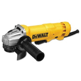 DEWALT DWE402 front view showing compact body and paddle switch for easier handling
