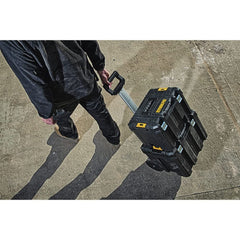 DEWALT close-up of 7-inch wheels for smooth job-site transport
