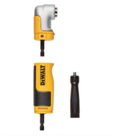 DEWALT FLEXTORQ front-angle attachment showing compact head and improved access