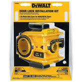 DEWALT front view of molded case showing organized kit for fast setup