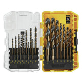 DEWALT drill bit set front packaging showing kit and sizes for easy selection