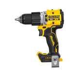 DEWALT front view of drill showing compact design and professional power benefit
