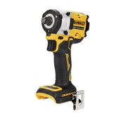 DEWALT front view of impact wrench showing compact power and reach
