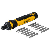 DEWALT front view with bits showing compact kit and ready portability