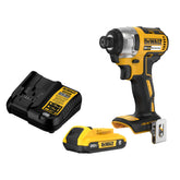 DEWALT impact driver front view showing compact design and portability