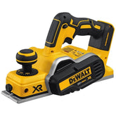 DEWALT planer front view showing body and handle for comfortable control