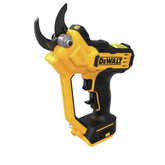 DEWALT pruner front view showing compact design and ergonomic grip benefit