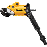 DEWALT shear front view showing compact body and durable housing for reliable cutting
