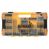 DEWALT 120-piece set front packaging showing hard case and bit assortment for jobsite convenience