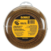 DEWALT spool front view showing branded label and large 225ft supply for convenience
