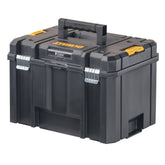DEWALT front view showing extra-large box resilience and easy stacking