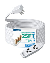 DEWENWILS flat plug front view showing slim profile and space saving