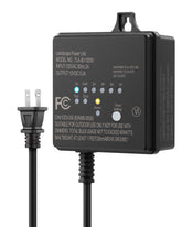 DEWENWILS transformer front panel showing controls and easy setup benefit