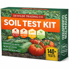 Dewilde Trading Co kit front packaging showing complete contents and testing range