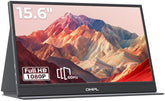DHPL portable monitor front view showing crisp FHD display and slim bezel for clear visuals