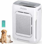 dhyala front view unit showing sleek design and broad air coverage benefit