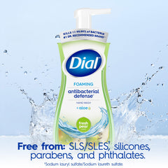 Dial bottle back label revealing ingredients and usage guidance