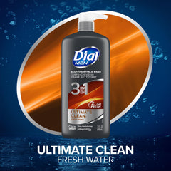 Dial men squeeze bottle side view highlighting easy-to-use dispensing
