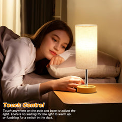 Dicoool touch control closeup illustrating easy tap dimming and effortless operation