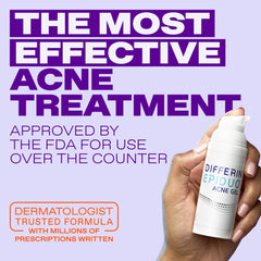 Differin Epiduo gel texture close-up highlighting smooth consistency for even spread