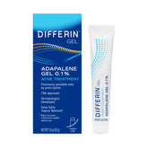Differin tube front view showing brand and product for clear acne treatment