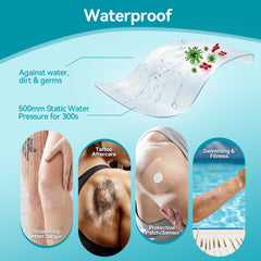Dimora single transparent dressing removed from wrapper illustrating easy application benefit
