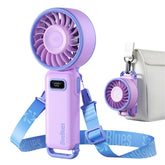 Diveblues front view showing purple fan and compact form, highlighting portability