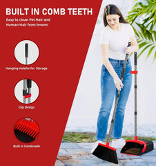 DJDTDTY dustpan comb teeth detail for easy hair removal and cleaning