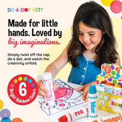 Do A Dot Art! close-up of large sponge tip demonstrating precise dabbing and consistent dot size
