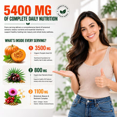 Dobeko nutrition label detail showing vitamins and biotin content benefit