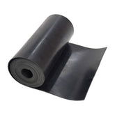 DOBTIM roll front view showing full 10" width and smooth black surface for versatile use