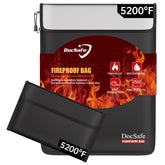 DocSafe front view closed showing compact fireproof protection for quick grab