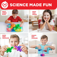 Child creating dinosaur squishy using Doctor Jupiter kit for tactile play
