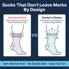 Doctor's Choice non-binding top close-up preventing pressure marks