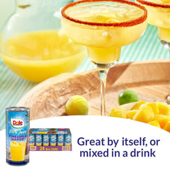 Dole close-up can label showing ingredients and BPA-free packaging benefits