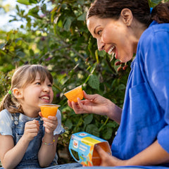 Dole fruit cup in a lunchbox demonstrating portable family snack