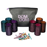 Dom Dom front packaging showing full metal rollers kit and benefits