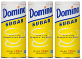 Domino front canister pack showing label and clear storage benefit