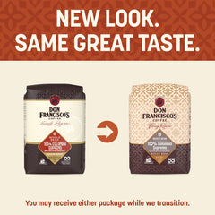 Don Francisco's one-way valve close-up protecting aroma and freshness