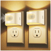 DORESshop front view plug-in night light showing warm 3000K glow and easy plug-in
