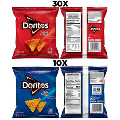 Doritos Cool Ranch bag closeup with clear branding and crisp benefit